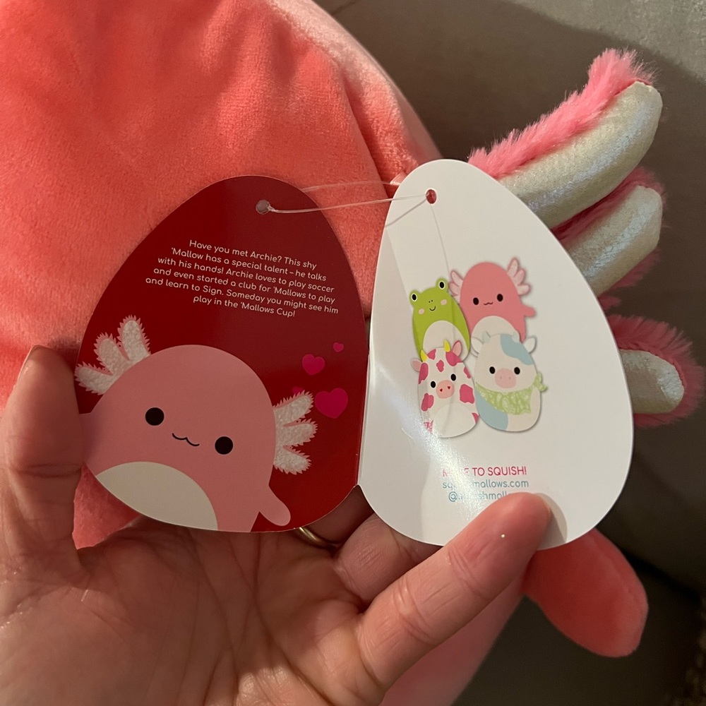Squishmallows 11” Archie the axolytle - Picture 2 of 3